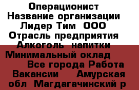 Операционист › Название организации ­ Лидер Тим, ООО › Отрасль предприятия ­ Алкоголь, напитки › Минимальный оклад ­ 25 000 - Все города Работа » Вакансии   . Амурская обл.,Магдагачинский р-н